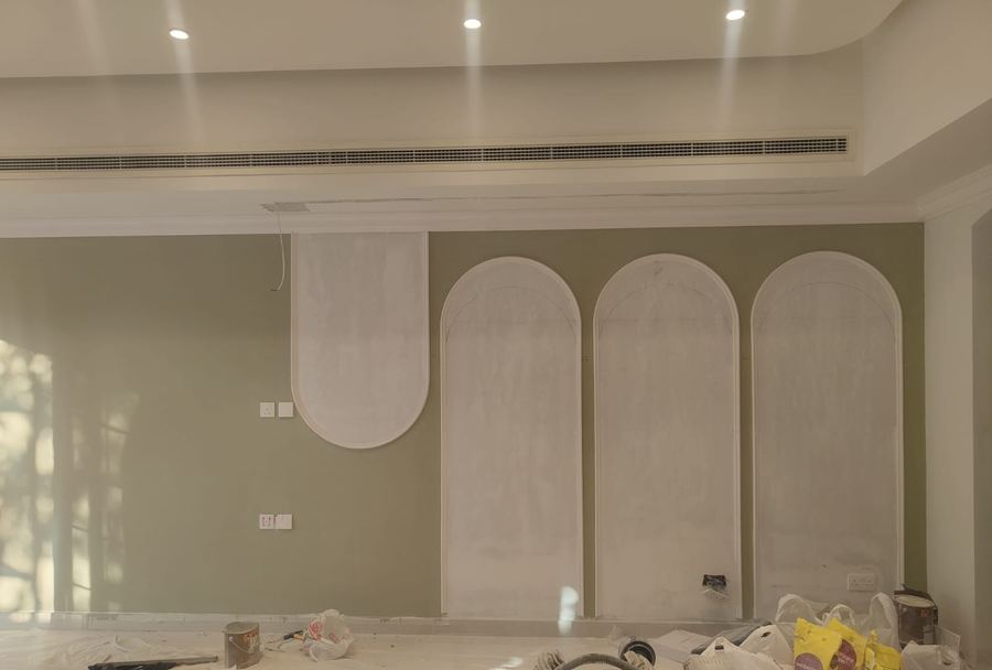 Arched Feature Wall — Plaster Stage — Casa Novo Interiors