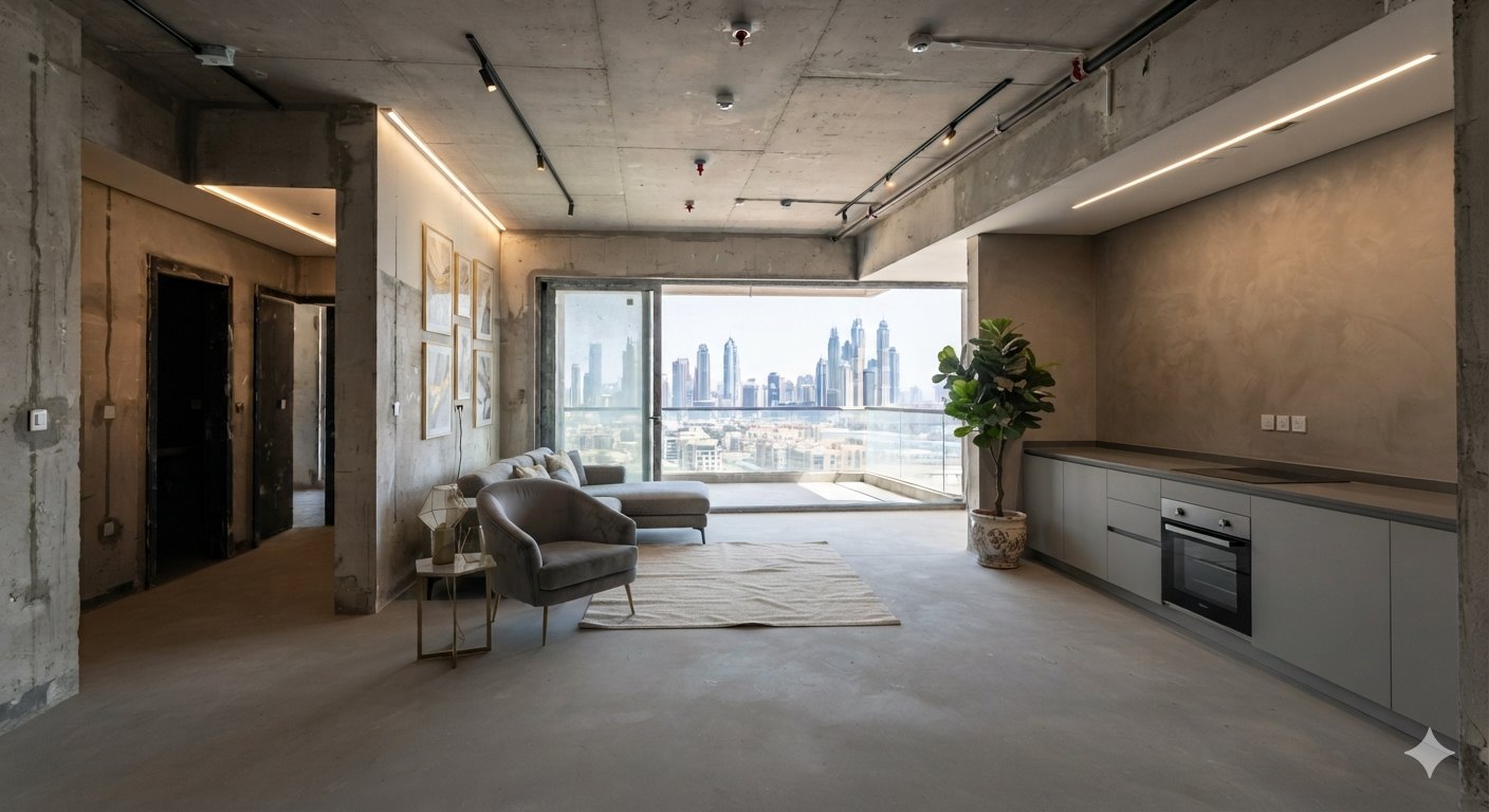 Installation — ceilings, lighting and joinery going in